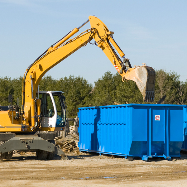 is there a minimum or maximum amount of waste i can put in a residential dumpster in West Chesterfield